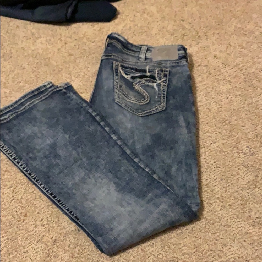 Silver jeans